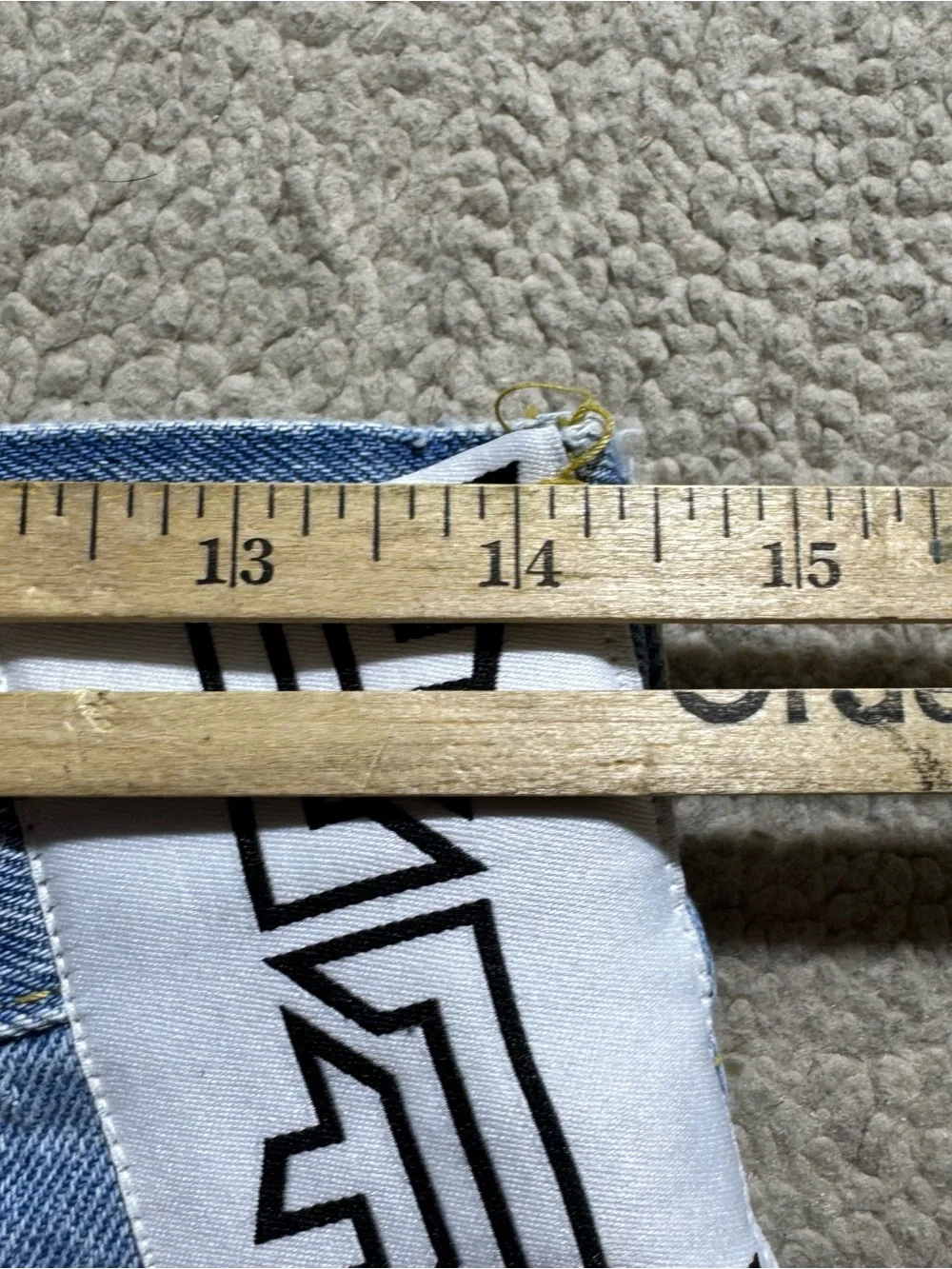 LF The Brand Skirt Womens 28 Adriana Blue Denim Distressed Button Fly Mini NEW